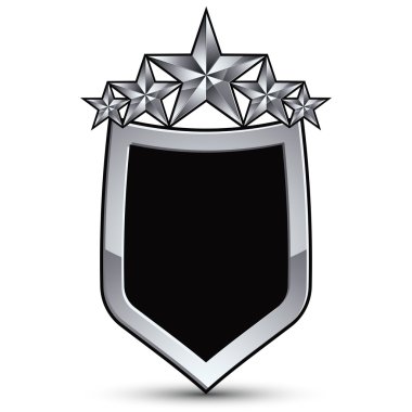 Festive black emblem with outline