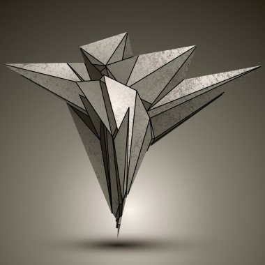 Asymmetric peak technology metallic object