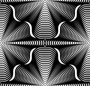 siyah-beyaz dekoratif desen