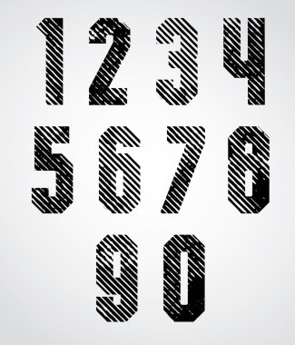 Black spotted numbers
