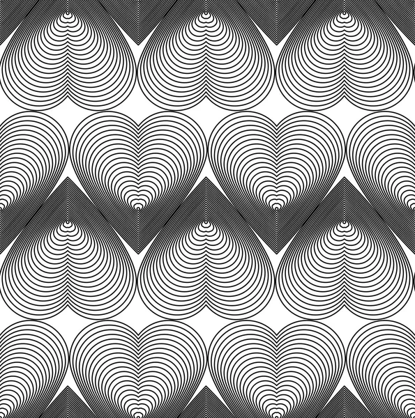 Abstrakta sömlösa mönster med geometriska figurer — Stock vektor