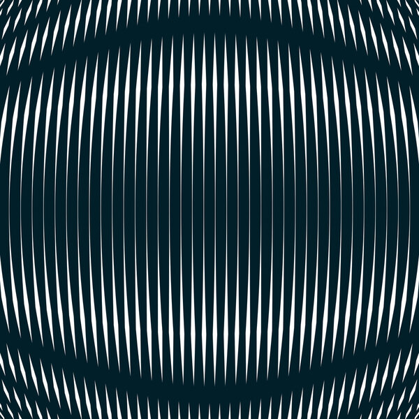 Optical background with monochrome geometric lines.