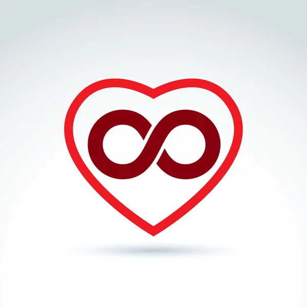 Infinity icon, eternal life idea. — ストックベクタ