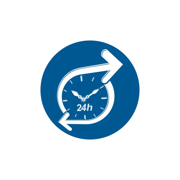 Graphic web 24 hours timer — Stock Vector