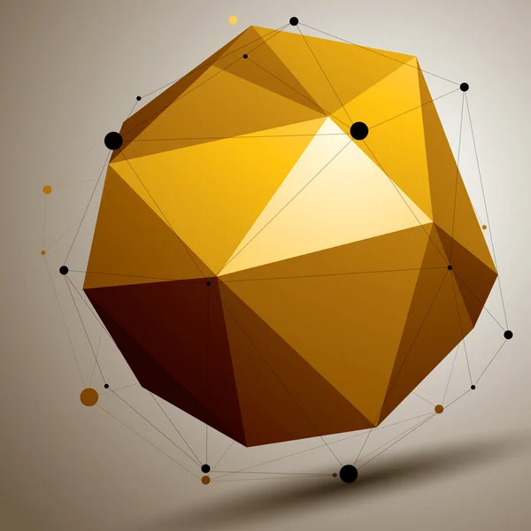 几何抽象复杂的晶格对象 — 图库矢量图片