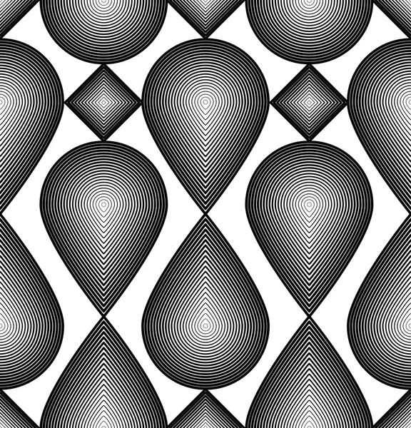 Fondo abstracto monocromo adornado — Archivo Imágenes Vectoriales