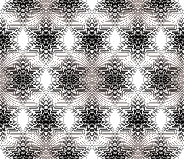 Gris ilusorio patrón inconsútil abstracto — Vector de stock