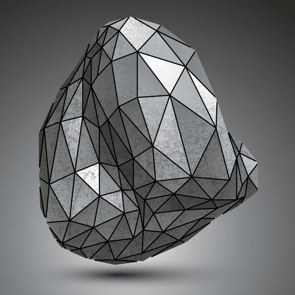 Object created from geometric figures — Stock vektor