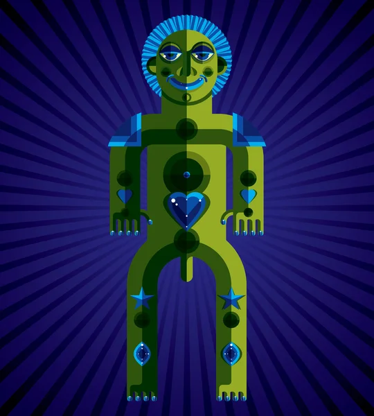 Ilustração totem espiritual —  Vetores de Stock