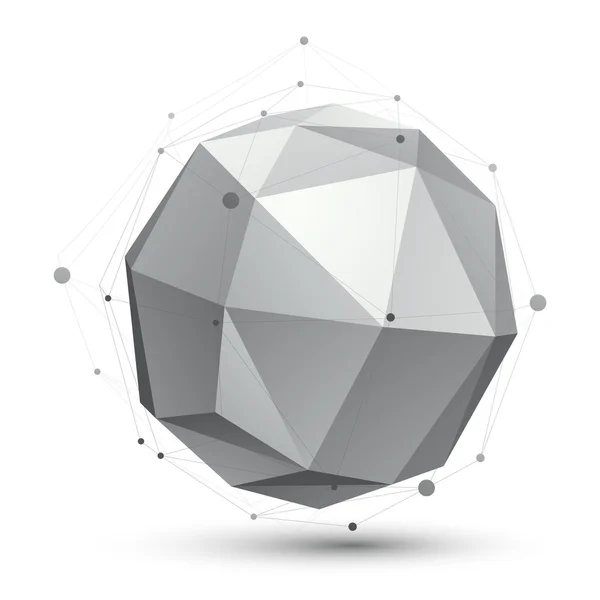 几何抽象球面网格对象 — 图库矢量图片
