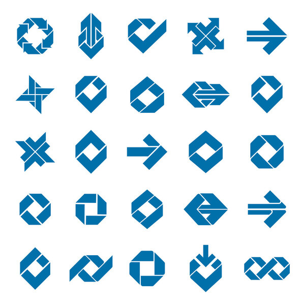 Abstract creative icons collection