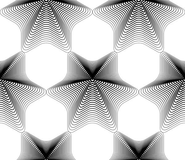 Yksivärinen raidallinen loputon kuvio — vektorikuva