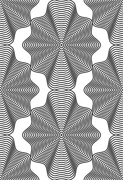 Illusoriska abstrakta sömlösa mönster — Stock vektor