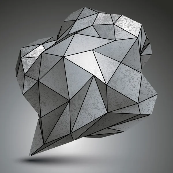 Distorted technology metallic object — 图库矢量图片