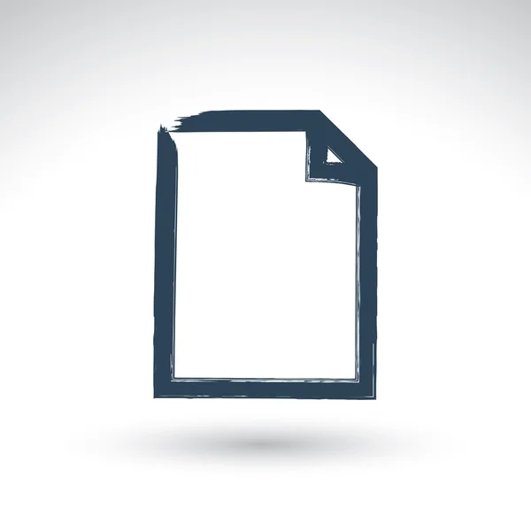 Forme papier simple dessinée à la main — Image vectorielle