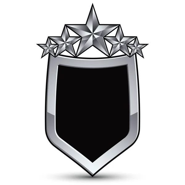 Festive black emblem with outline — Stok Vektör