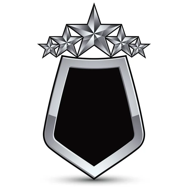 Festive black emblem with outline — Stockový vektor