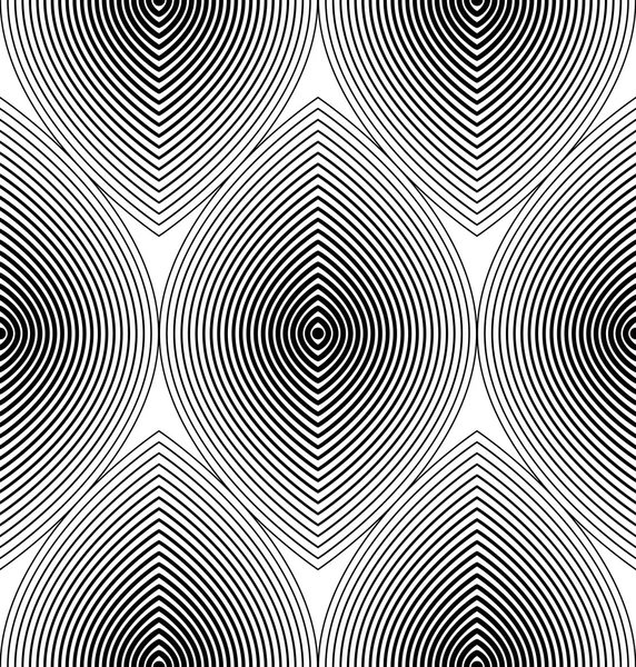 Monochrome stripy endless pattern — Stock Vector