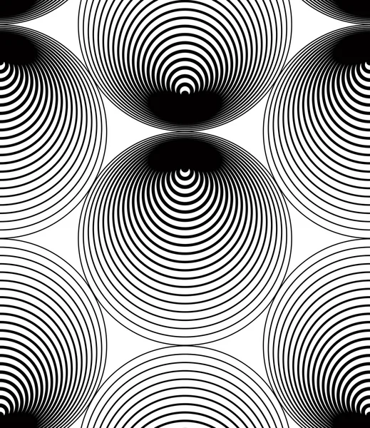 Motif géométrique monochrome rayé sans couture — Image vectorielle