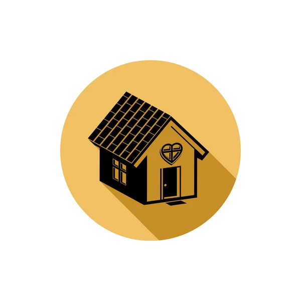 Accueil symbole, thème de l'agence immobilière — Image vectorielle