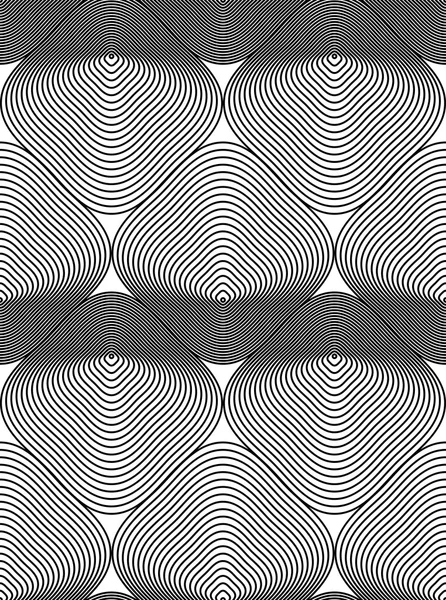 Monochrome stripy endless pattern — Stock Vector