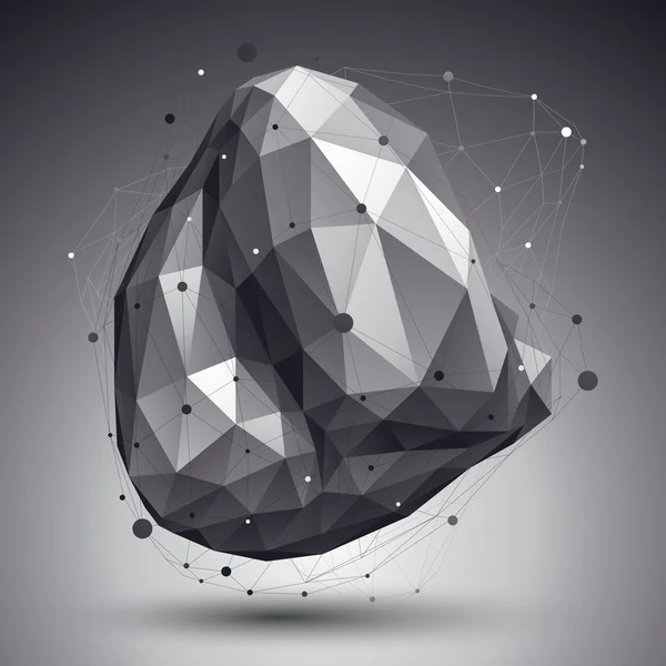 Triangular abstract grayscale — Stockvector