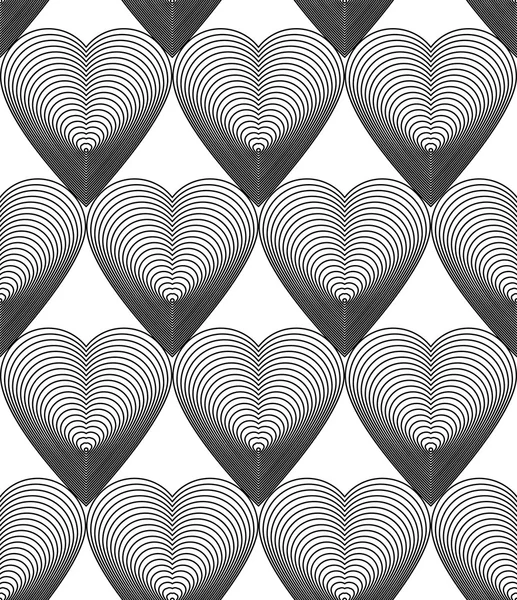 Abstraktes nahtloses Muster mit geometrischen Figuren — Stockvektor