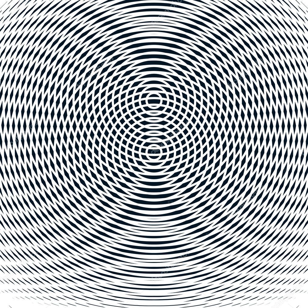 Decorative lined hypnotic background.