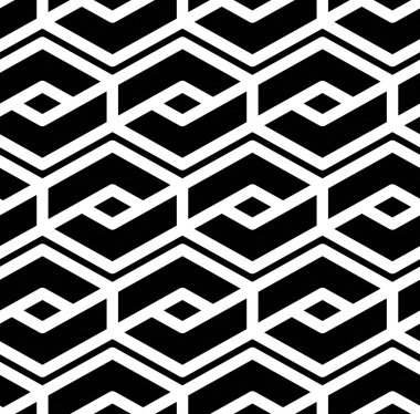 siyah ve beyaz geometrik kusursuz desen