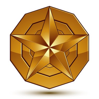 five-pointed golden star