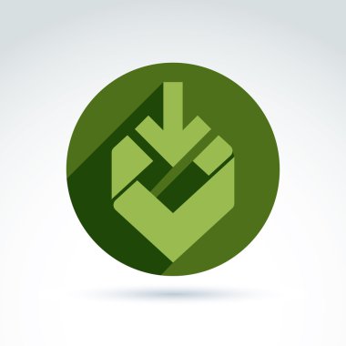 Ok ile geometrik soyut sembolü