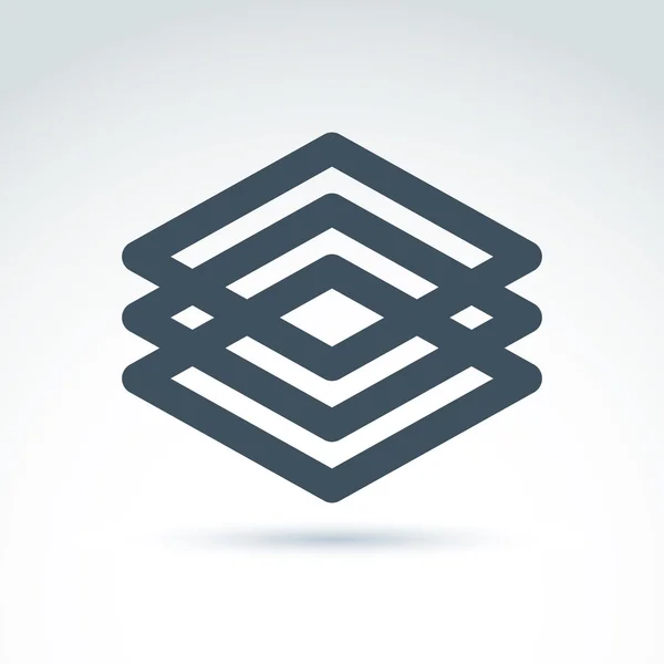 Geometrycznej ikona streszczenie — Wektor stockowy