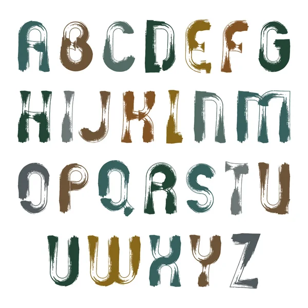 Unusual grungy font — Διανυσματικό Αρχείο
