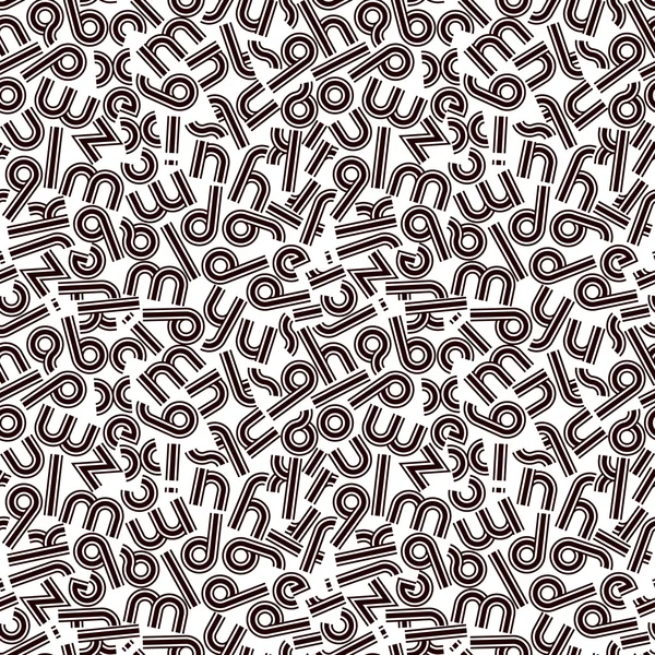 Letters seamless pattern — Stock Vector