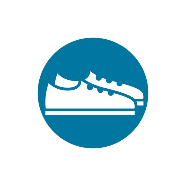 Het pictogram van schoeisel, schoenen pictogram. — Stockvector