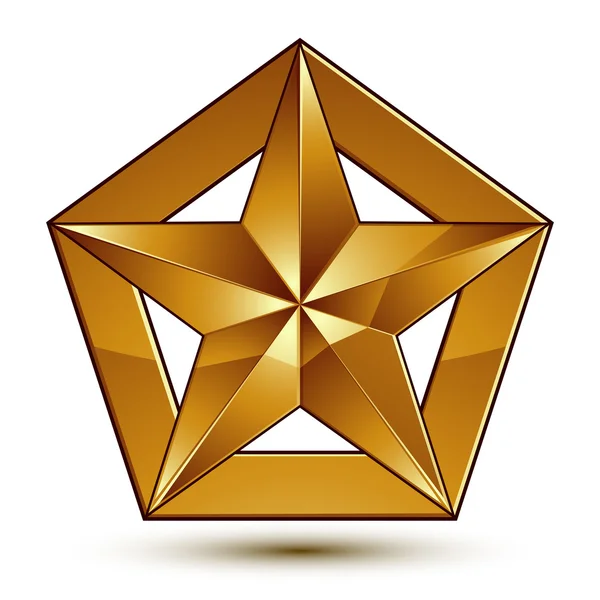 Золотий зіркою символ — стоковий вектор