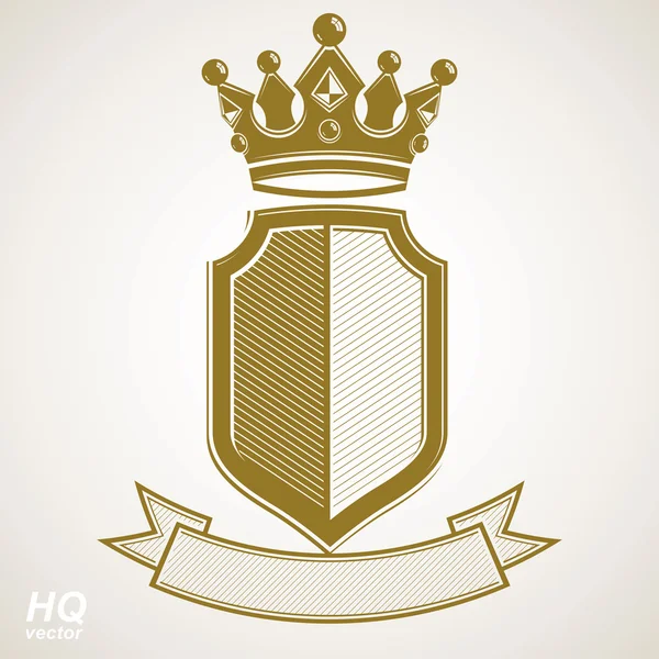 Illustration blason royal héraldique — Image vectorielle