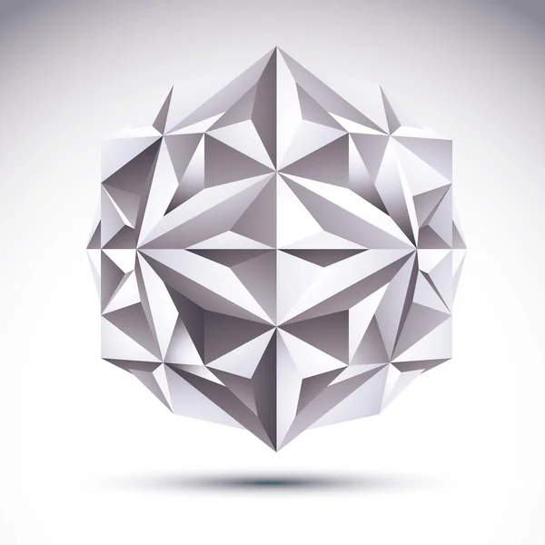 Objet géométrique polygonal 3D — Image vectorielle