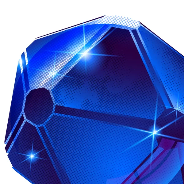 Futuristic sparkling sphere — Stock Vector