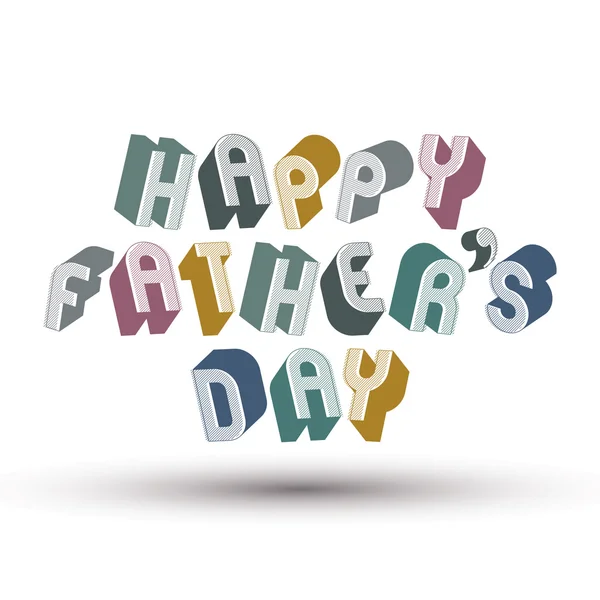 Happy Fathers Day greeting card — Stock Vector