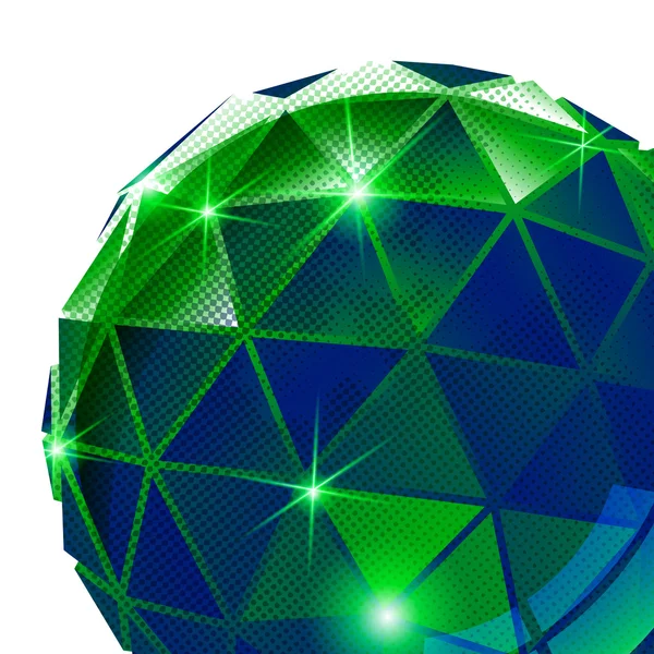 Futuristic sparkling sphere — Stok Vektör
