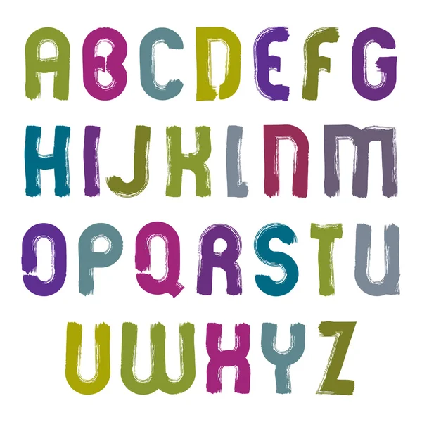 Hand-painted colorful letters — ストックベクタ