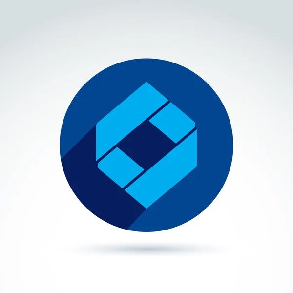 Abstraktes blaues Symbol — Stockvektor