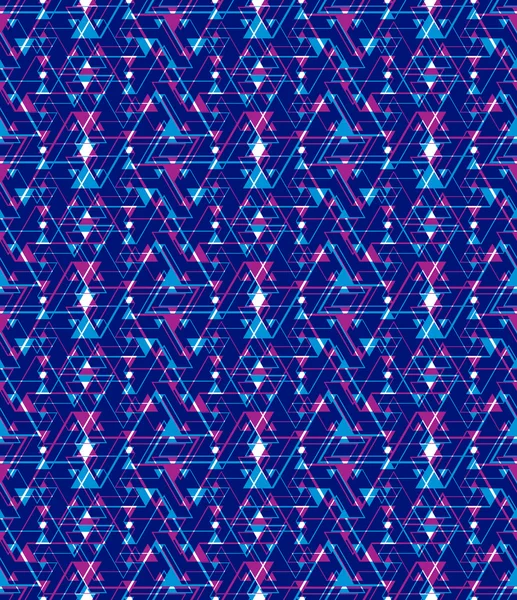 Patrón geométrico laberinto púrpura sin costura — Vector de stock