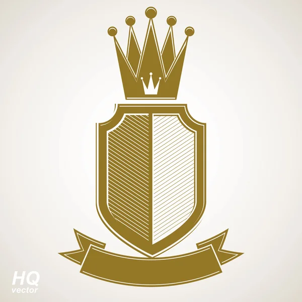 Illustration blason royal héraldique — Image vectorielle