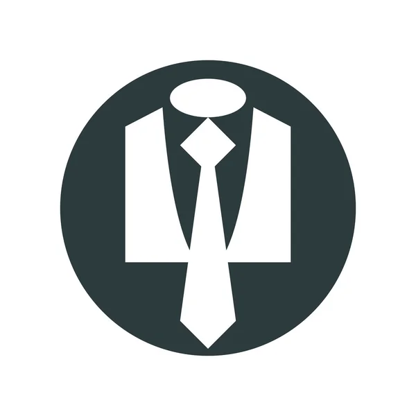 Illustratie van pak met stropdas — Stockvector