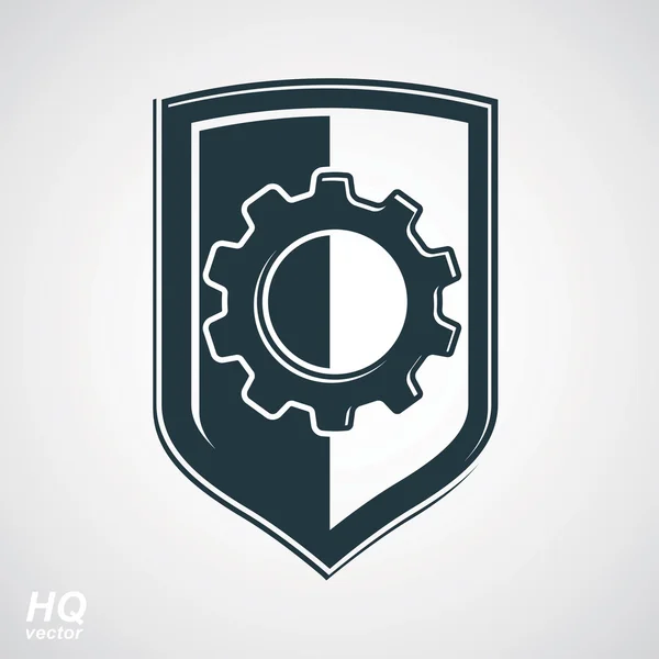 High quality graphic gear symbol — Stock Vector