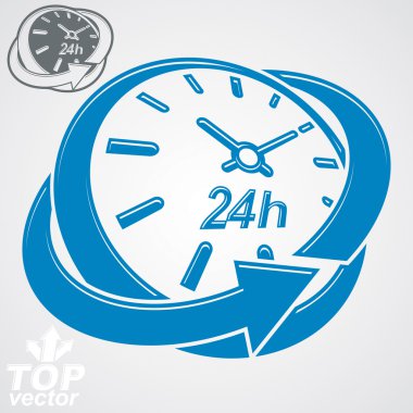 Yuvarlak 24 saat saat