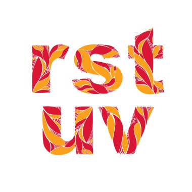 Beautiful typescript with natural autumn pattern