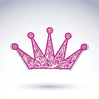 Imperial crown çiçek desenli